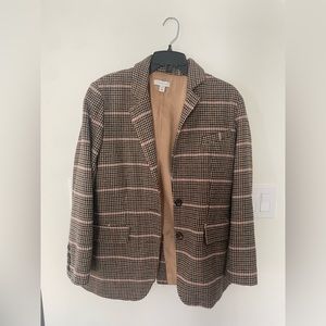 PINK AND BROWN COAT